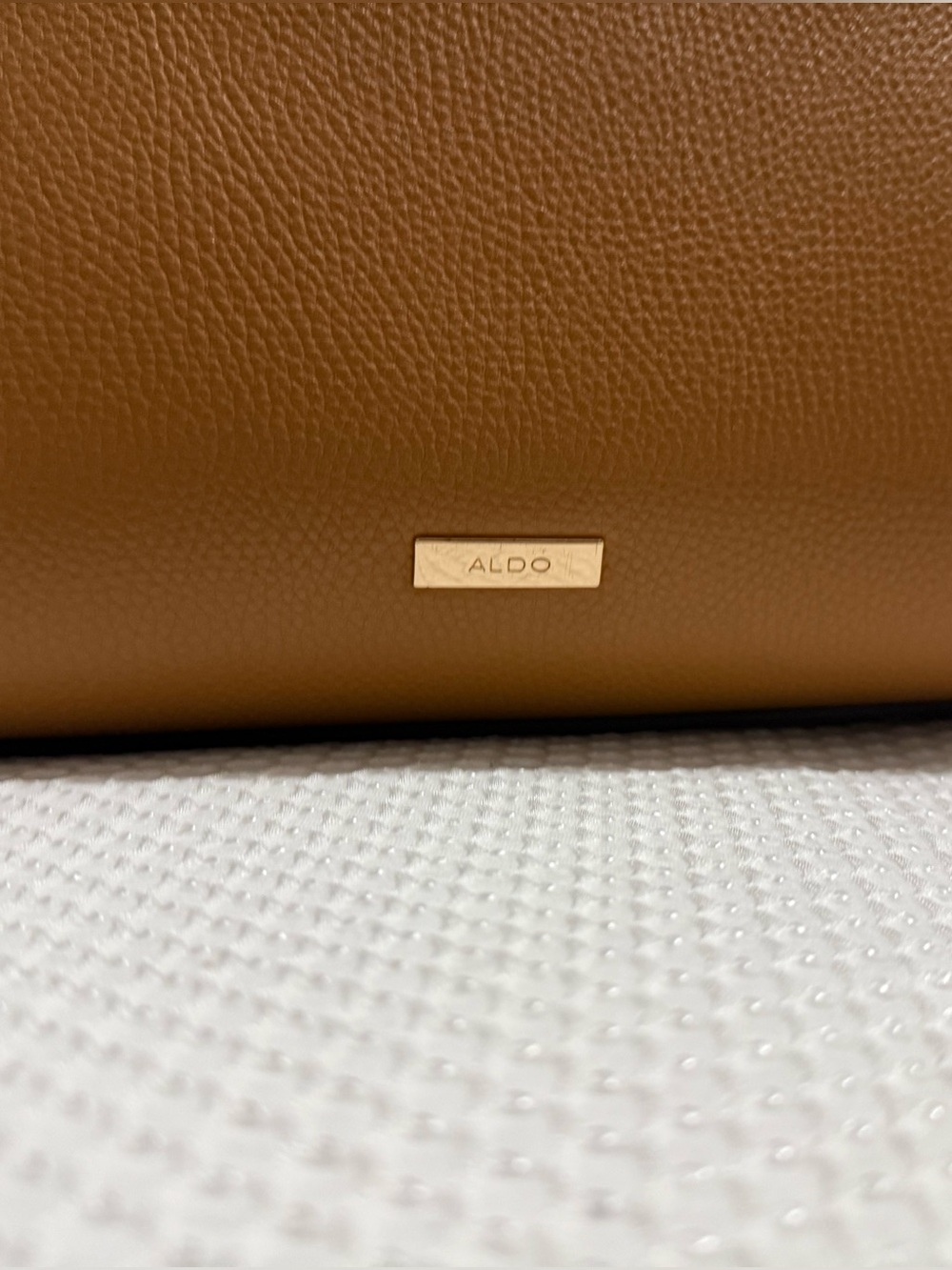 Aldo Caramel Tan Pebbled Shoulder Bag - Picture 5 of 5
